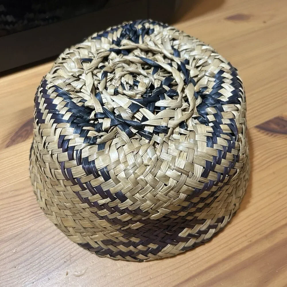 Seagrass Foldable Collapsible Woven Basket Handles Farmhouse Decor Neutral